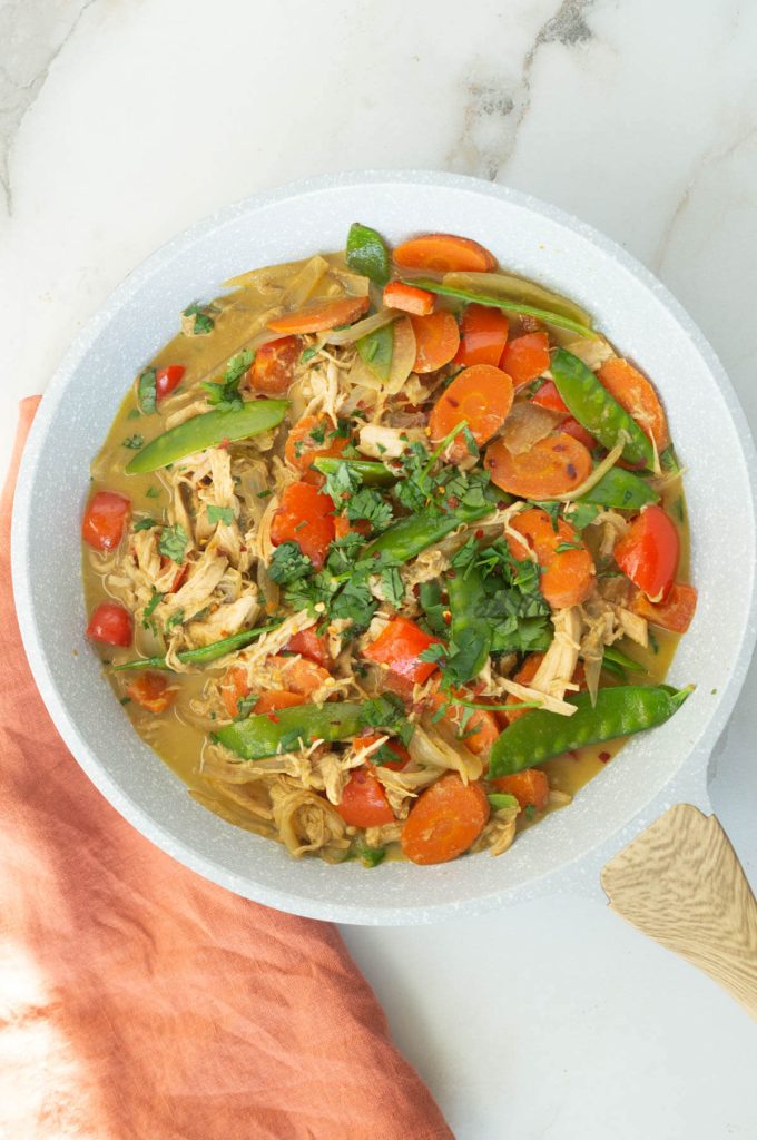 Bowl of green curry