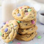 Stack of M&M Cookies