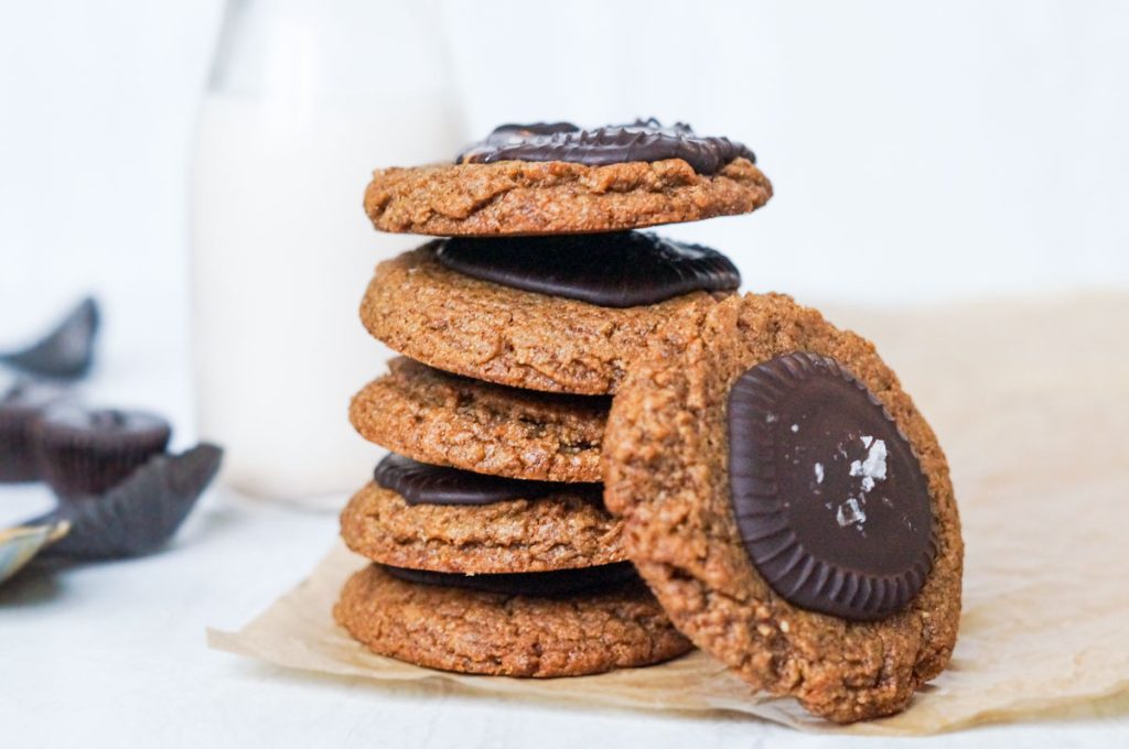 Stack of Peanut Butter Cup Cookies