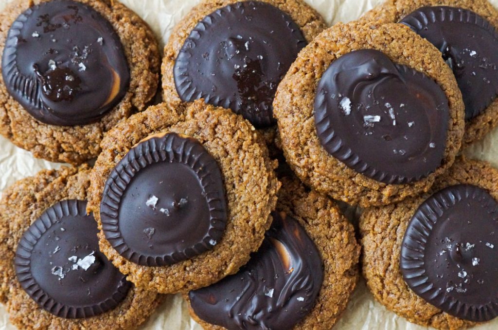 Pile of Peanut Butter Cup Cookies