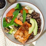 Teriyaki salmon bowl