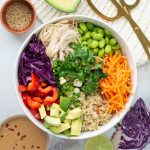 Bowl of Thai crunch quinoa salad