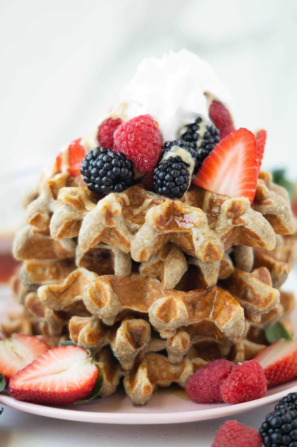 Banana Protein Waffles Begin With Balance