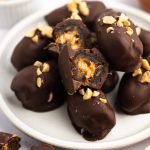 Plate of date snickers.