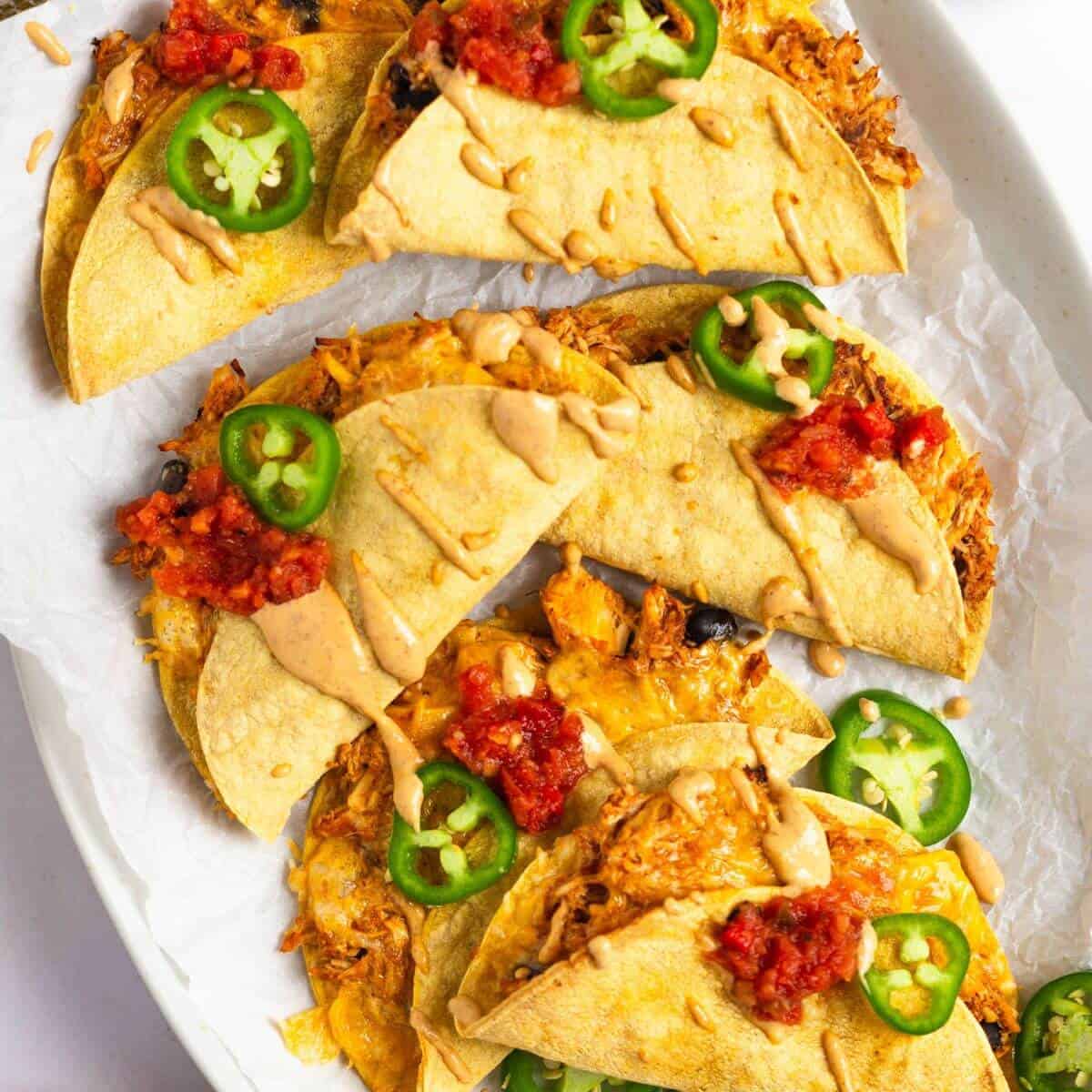 Crispy Oven-Baked Chicken Tacos 