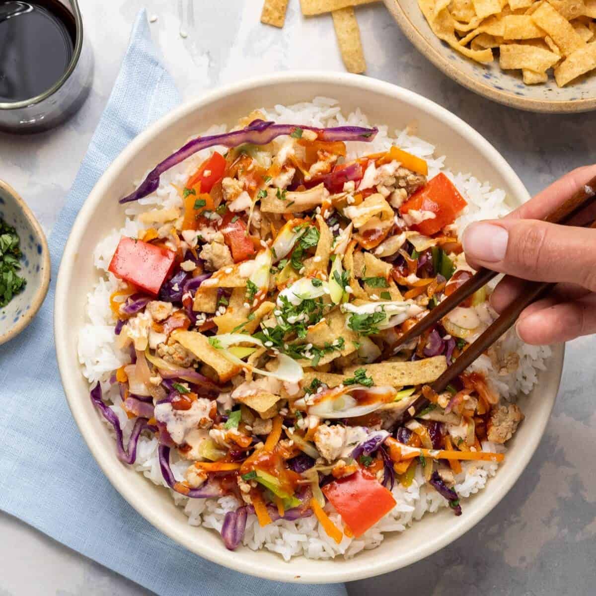 Easy Deconstructed Egg Roll Bowl | Begin With Balance