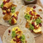 3 breakfast tacos.