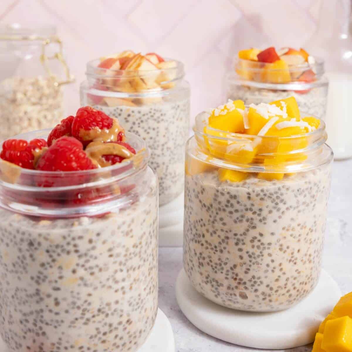 low calorie high protein overnight oats