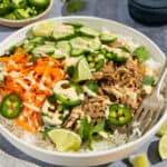 Finished and plated Banh Mi Bowl.