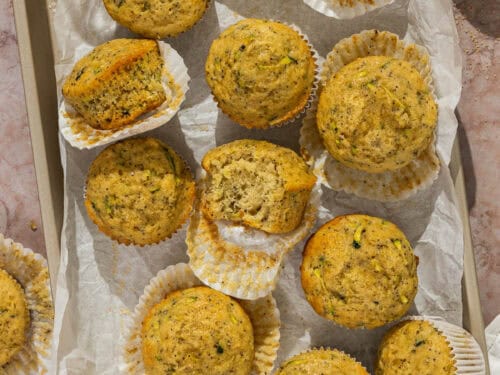 Lemon Zucchini Poppyseed Muffins | Begin With Balance