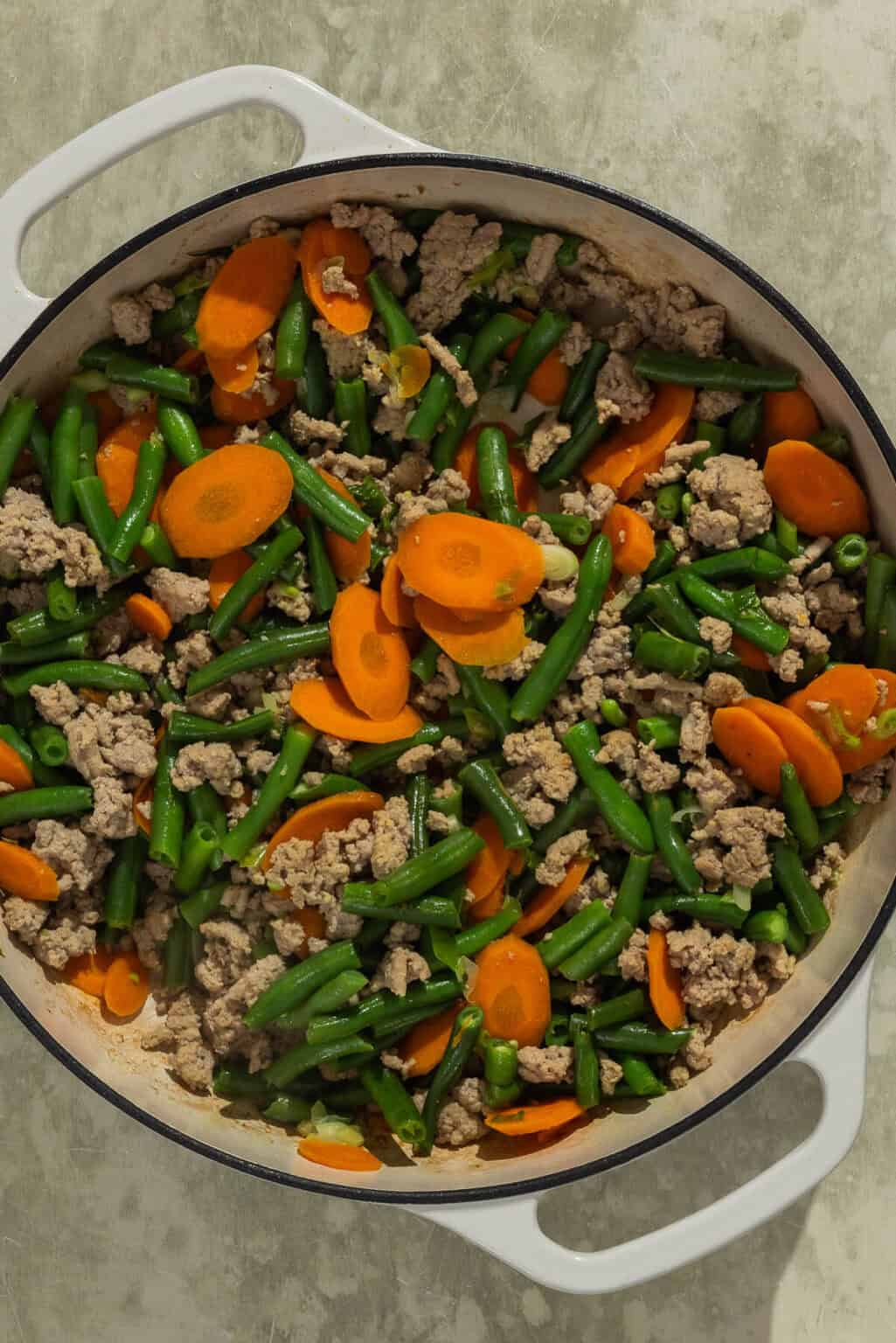 Ground Turkey Stir Fry With Green Beans | Begin With Balance