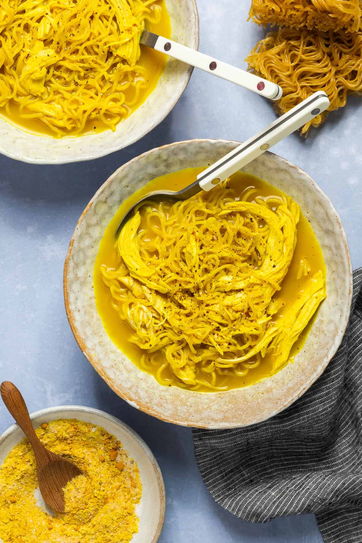 Bowl of chicken ramen.