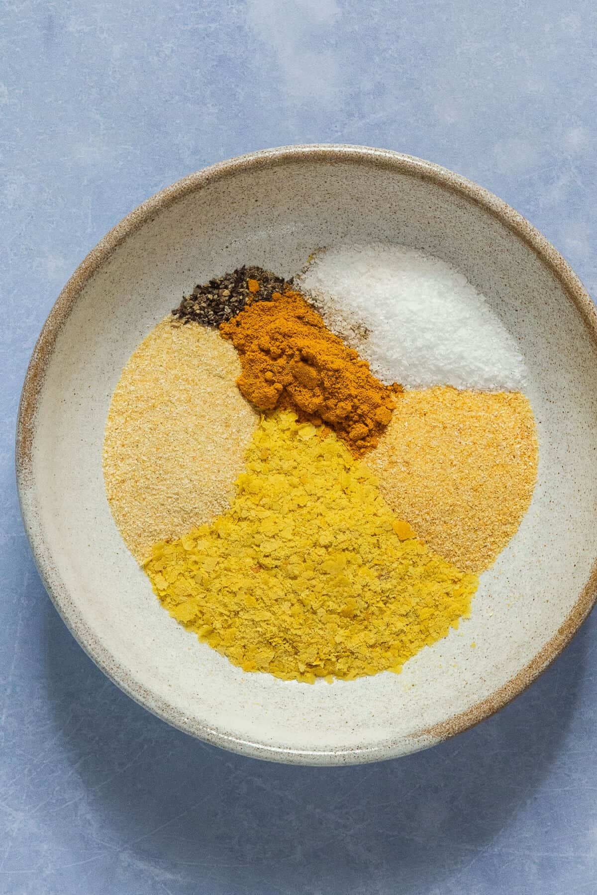 Bowl of seasonings.